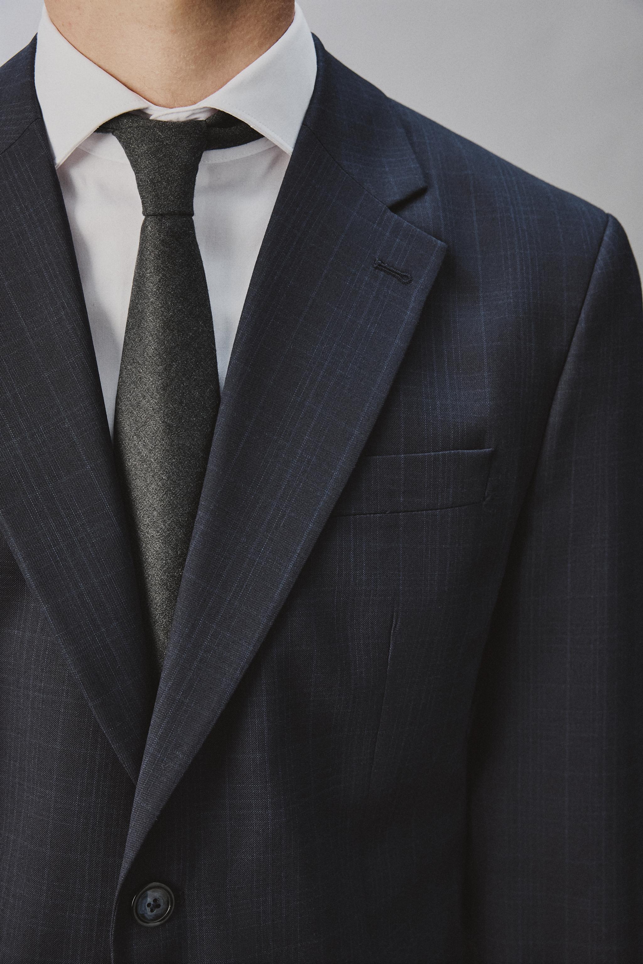 REGULAR FIT PLAID SUIT JACKET